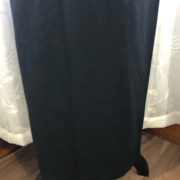 🎄Cafe au lait black maxi skirt  casual tie waist M - Picture 5 of 9